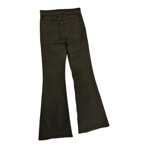Abercrombie Ultra High Rise Flare Black 10 - Picture 2 of 5